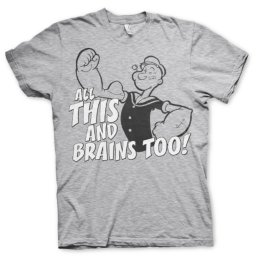 tričko pánské Pepek námořník - All This And Brains Too - HYBRIS - KF-1-POP013-H53-3