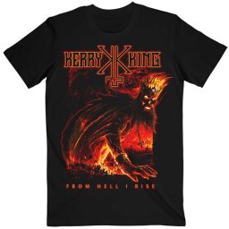 pánské tričko Kerry King - From Hell I Rise Hell King - Black - ROCK OFF - KERTS05MB