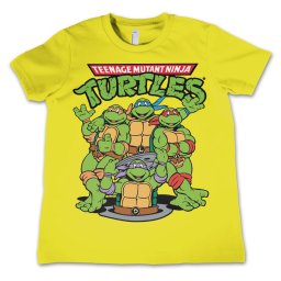 tričko dětské Želvy Ninja - Group - Yellow - HYBRIS - NIC-12-TMNT003-H54-4-YE