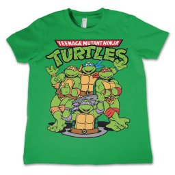tričko dětské Želvy Ninja - Group - Green - HYBRIS - NIC-12-TMNT003-H54-4-GR