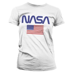 dámské tričko NASA - Old Glory - HYBRIS - USG-5-NAS004-H81-14-WH