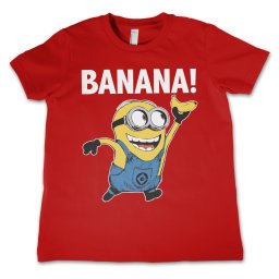 dětské tričko Despicable Me - Banana! - Red - HYBRIS - UV-12-DMF056-H84-10-RD
