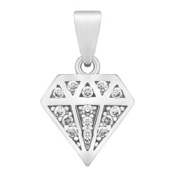 Silvego Zlatý přívěsek Diamara z bílého zlata s Brilliance Zirconia - FNN22086PGW