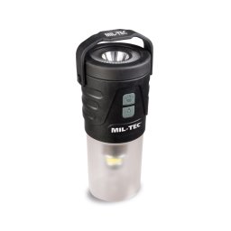 MIL-TEC svítilna a lampa multifunkční dobíjecí 410lm IPX 4 ČERNÁ