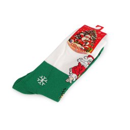 Vánoční ponožky unisex, barva 7 zelená Santa