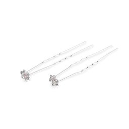 Štrasová vlásenka Ø9; 10 mm sada 4 ks, barva 2 crystal AB