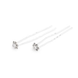 Štrasová vlásenka Ø9; 10 mm sada 4 ks, barva 3 crystal