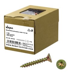 DEMA Šrouby do dřevotřísky plný závit 4x30 T15, 1 kg 35103D
