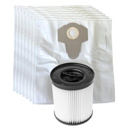 Filtr pro PARKSIDE PWD 30, PWD 25, PNTS 1400 H4 a sáčky textilní 41x40cm 1+7ks