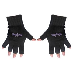 bezprsté rukavice DEEP PURPLE - LOGO - RAZAMATAZ - černé - FG075