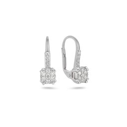 Oslnivé diamantové náušnice Steria, bílé zlato 14K IZBR1352AN