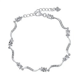 Silvego Stříbrný náramek Rhonda s Brilliance Zirconia - JJJ0759B