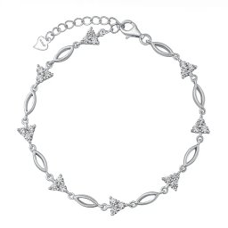 Silvego Stříbrný náramek Lorelai s Brilliance Zirconia - JJJ0760B