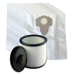 Filtr omývatelný pro PARKSIDE PNTS 1400,1500 s víkem a sáčky (41x40cm) textilní 1+12ks sada