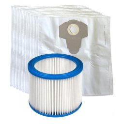 Filtr pro NAREX VYS 20-01, VYS 21-01, VYS 25-21 omývatelný a sáčky (38x33cm) textilní 1+10ks sada