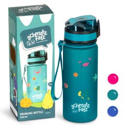 Klarstein Schmatzfatz Wakaba láhev na pití | 400 ml | Tritan | Popruh na přenášení | Bez BPA