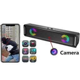 Stereo reproduktor s FULL HD kamerou + Bluetooth + WiFi podpora app přes Android/iOS
