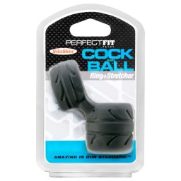 Perfect Fit - SilaSkin Cock krouek na penis a natahovac krouek na varlata (ern)