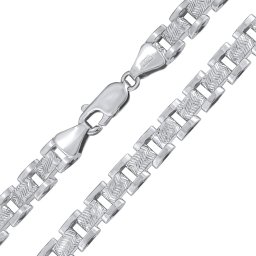 Silvego Stříbrný náhrdelník Bischof s diamantovým výbrusem - 5,5 mm - FNNS1046NS