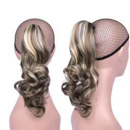 Girlshow Culík, cop na skřipci vlnitý, 32 cm - 9AH613 (melírtemně plavé a beach blond)