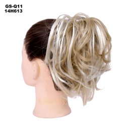 Girlshow Příčesek na gumičce - střapatý drdol, cop - 14H613 (melír chladně plavé a beach blond)