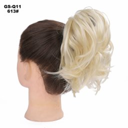 Girlshow Příčesek na gumičce - střapatý drdol, cop - 613 (beach blond)