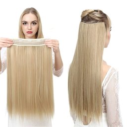 Girlshow Clip in vlasy - 60 cm dlouhý pás vlasů - F22/613 (melír světle plavé v beach blond)
