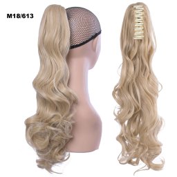 Girlshow Culík, cop na skřipci vlnitý 55 cm - M18/613 (mix středně plavá/beach blond)