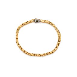 Monaco Chain Rey bracelet Pavé lock 4 mm IZ31463NR