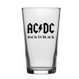 sklenice AC/DC - Back In Black - RAZAMATAZ - BG075