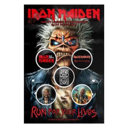placky IRON MAIDEN - RUN FOR YOUR LIVES - RAZAMATAZ - BB132