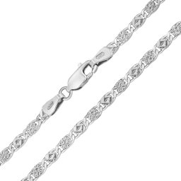 Silvego Stříbrný náhrdelník Valentino s broušenými očky - 2,8 mm - FNNS1010NS