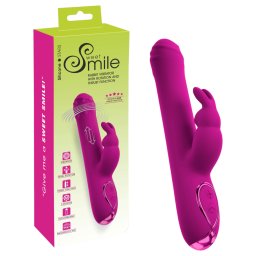 Sweet Smile - vibran dildo s rotujc klitorln pkou (rov)