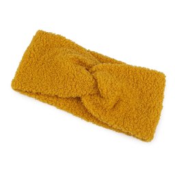 Dámská čelenka křížená buklé, barva 3 hořčicová