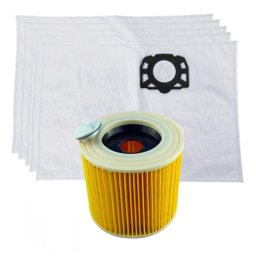 Filtr pro KÄRCHER KWD 1/2/3, WD 2 Plus, WD 3, SE a sáčky (51x36cm) textilní 1+5ks