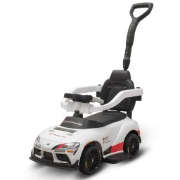 Dětské odrážedlo s vodící tyčí Toyota GR Supra GT4 Baby Mix bílé