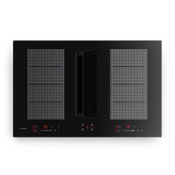Klarstein Indukční varná deska ChefFusion s digestoří | 4 varné zóny | 7200 W | 504,3 m³/h | 80 cm