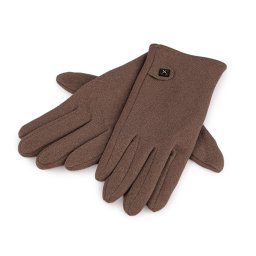 Rukavice přechodní dotykové unisex, barva 1 béžová tm.