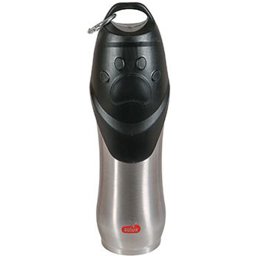 Cestovní lahev na vodu nerezová s plastovou miskou 750 ml