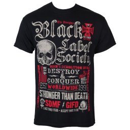 tričko pánské Black Label Society - Destroy & Conquer - PLASTIC HEAD - PH9614