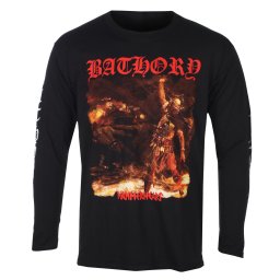 pánské tričko s dlouhým rukávem BATHORY - HAMMERHEART TRACKLIST - černé - PLASTIC HEAD - PH13883LS