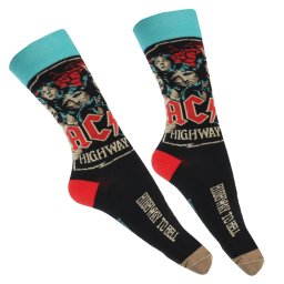 ponožky AC/DC - HIGHWAY TO HELL - PLASTIC HEAD - SKSACDCHWAY