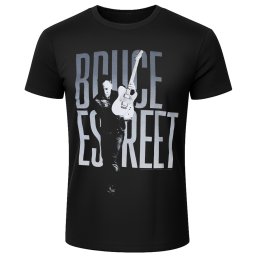 pánské tričko BRUCE SPRINGSTEEN - E STREET - černé - PLASTIC HEAD - RTBSP0725