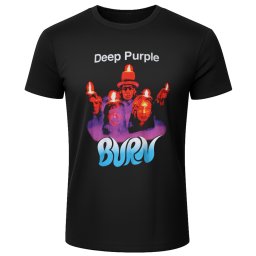 pánské tričko DEEP PURPLE - BURN - černé - PLASTIC HEAD - PH13577