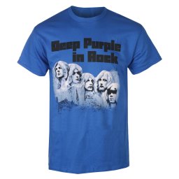 pánské tričko DEEP PURPLE - IN ROCK - modré - PLASTIC HEAD - PH13574