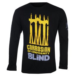 pánské tričko s dlouhým rukávem CORROSION OF CONFORMITY - BLIND - černé - PLASTIC HEAD - PH13826LS