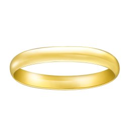 SILVEGO Zlatý snubní prsten Tara ze žlutého zlata - obvod 52 mm