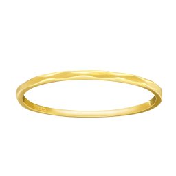 SILVEGO Zlatý snubní prsten Lestat ze žlutého zlata - obvod 51 mm