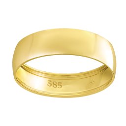 SILVEGO Zlatý snubní prsten POESIA ze žlutého zlata - obvod 58 mm