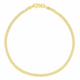 SILVEGO Zlatý náramek Double Rombo ze žlutého zlata - 2,2 mm - 18 cm